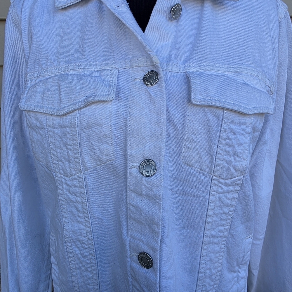 Thread & Supply White Button Front Jacket Size M - image 4